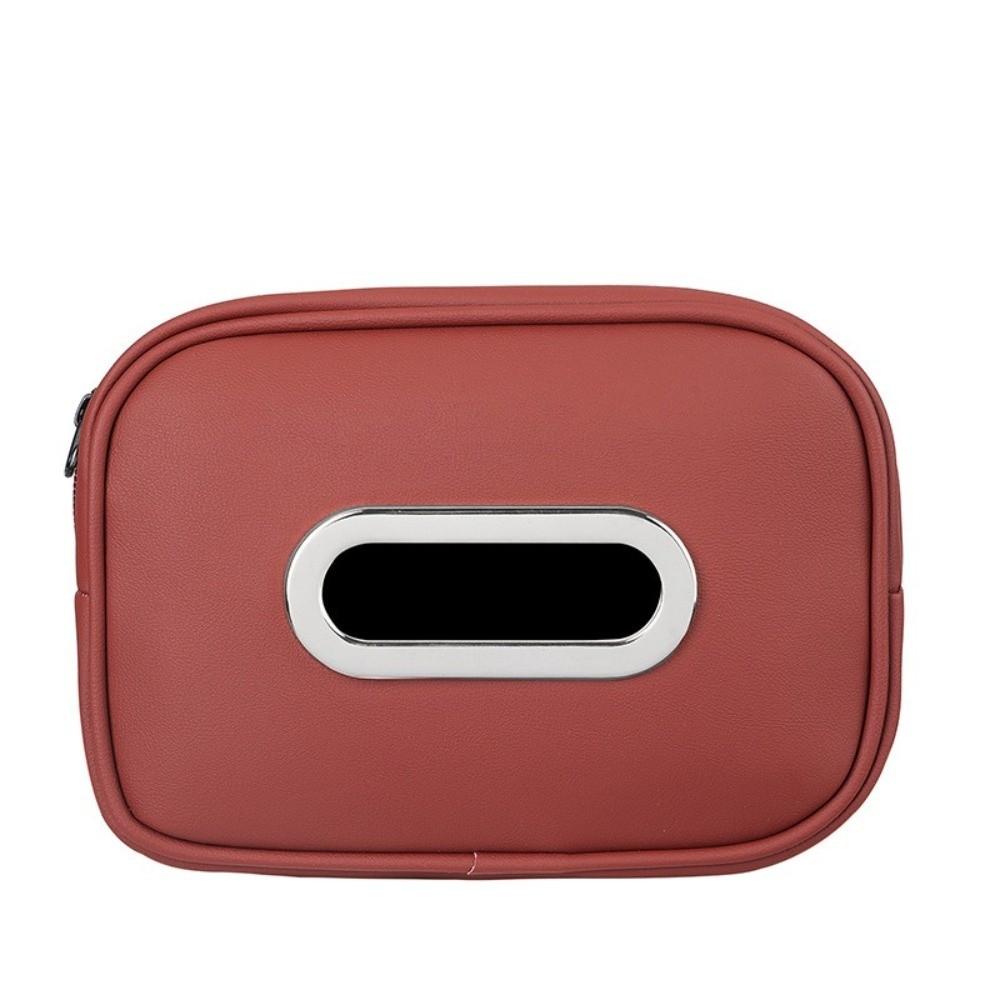 Easy Install Car Tissue Box Holder PU Leather Center Console Organizer  Road Trip