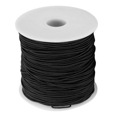 Ață elastică neagră DIY Ață de mărgele șir de șnur pentru brățări, bijuterii, artizanat
