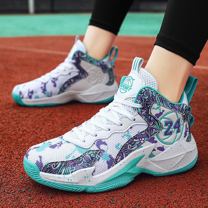 Fashion Spring summer basketball shoes for men and women lightweight breathable high-top casual sports shoes for men training shoes