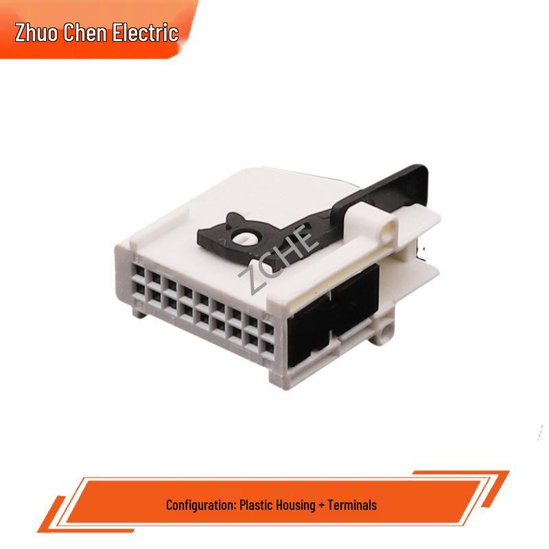 18-Pin Automotive plug-in Connector - Model 953264-1/1379100-2 with Wire-to-Wire Connection, 18 Holes.