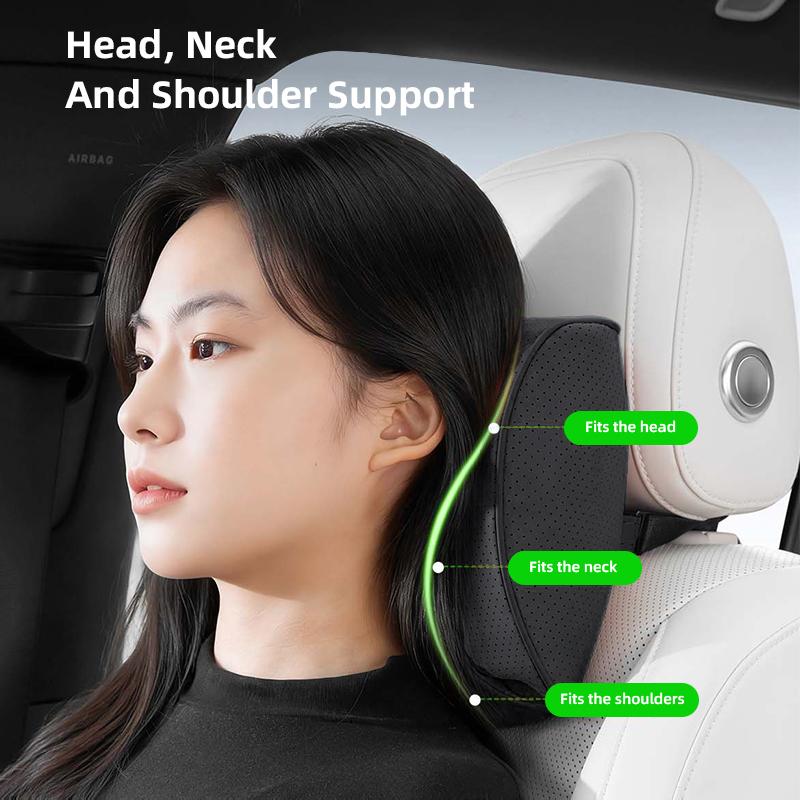 Car Headrest Neck Pillow Lumbar Cushion Set Breathable Soft For KIA K3 Sportage Carnival K5 Seltos Pegas KX1 EV5 Sonet EV6 K4 K8