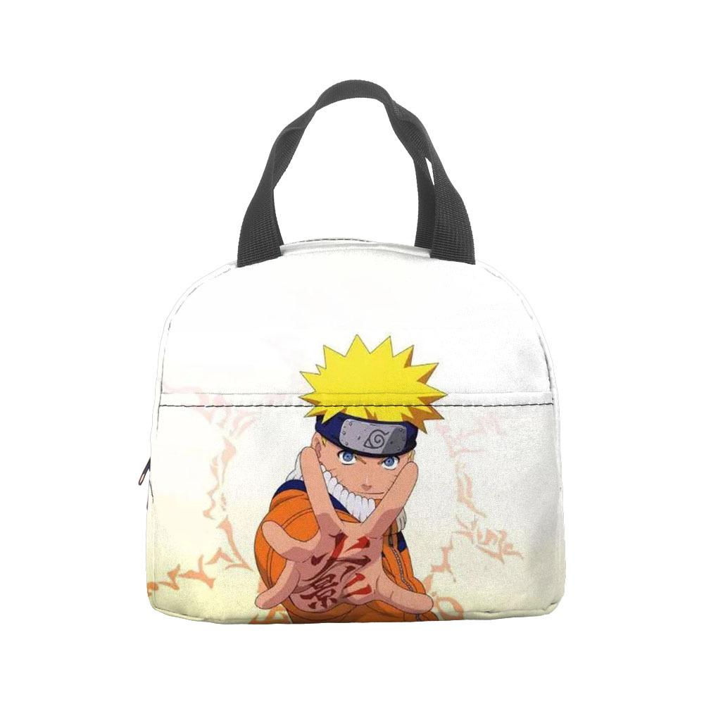 Naruto Lunch Bag, Student With Rice Insulation Bag, Large Capacity Portable Lunch Insulation Bag, Bento Bag, Outdoor Bag.