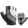 Fahrradhandschuhe Frühling/Sommer Radhandschuhe mit Polstern Netzstoff Rutschfest Rennrad Fahrradhandschuhe Vollfinger/Fingerlose Handschuhe Weiß M (S-24)