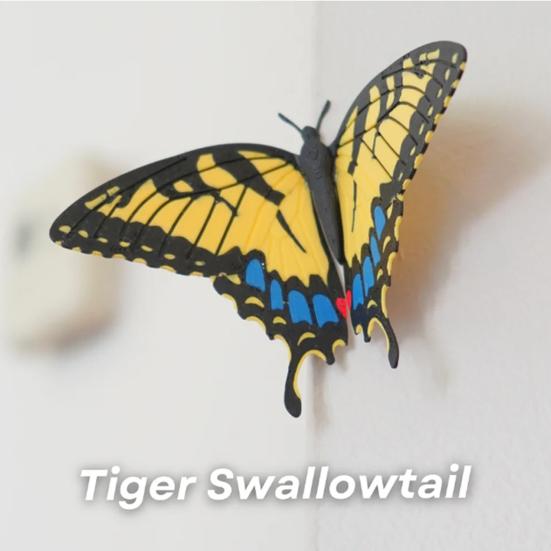 1 Set Climbing Ivy Refrigerator Magnet with Articulating Stems 3D Butterfly Simulated Vine Leaf Plants Fridge Magnet Kitchen Locker Decoration