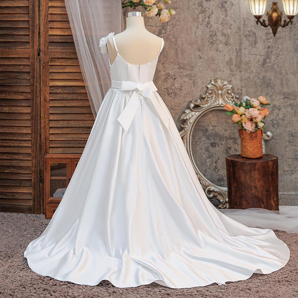 4-17 Years Elegant Long Dress for Performances and Special Occasions