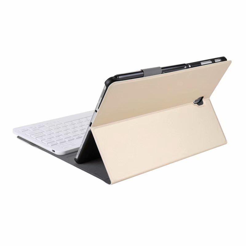 Samsung T590/T595 Tablet Bluetooth Keyboard Leather Case - Wireless Protective Cover