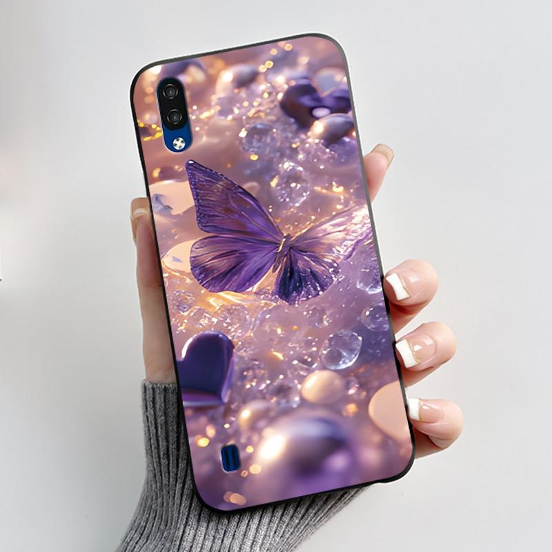 Phone Case For ZTE Blade A51 Lite / A5 2020 Casing Luxury Fashion Butterfly Flower Black Jelly Soft TPU Case Silicone Back Cover