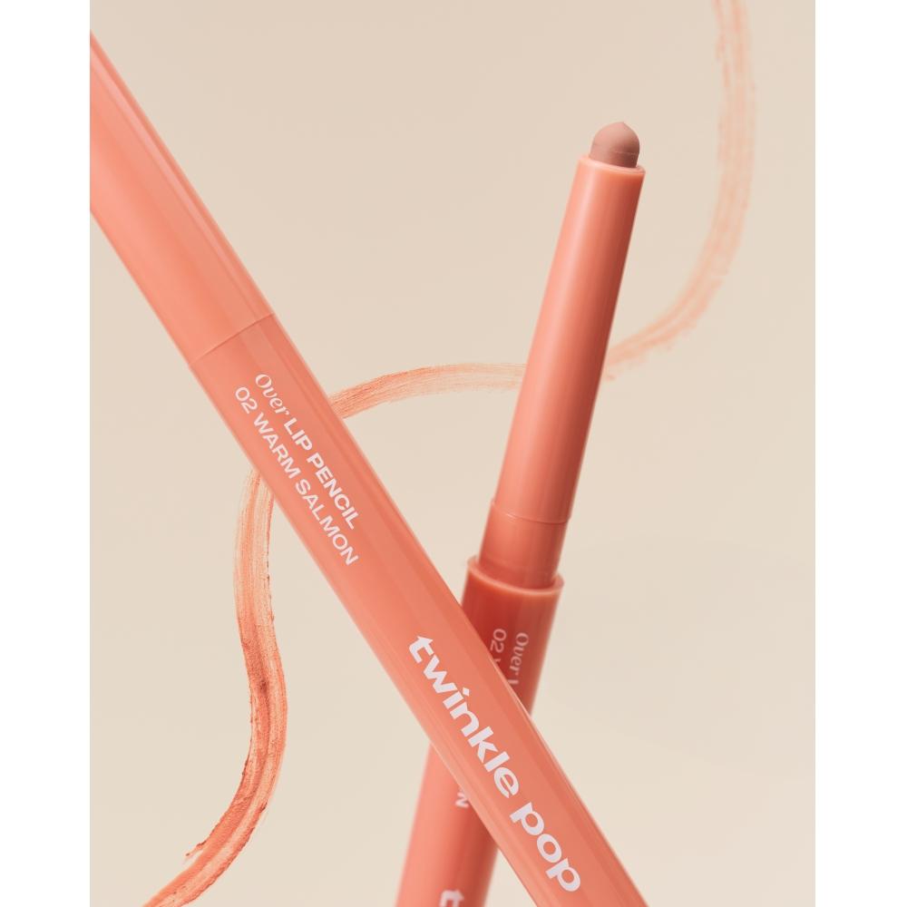 Twinkle Pop Over Lip Pencil Warm Salmon By Clio