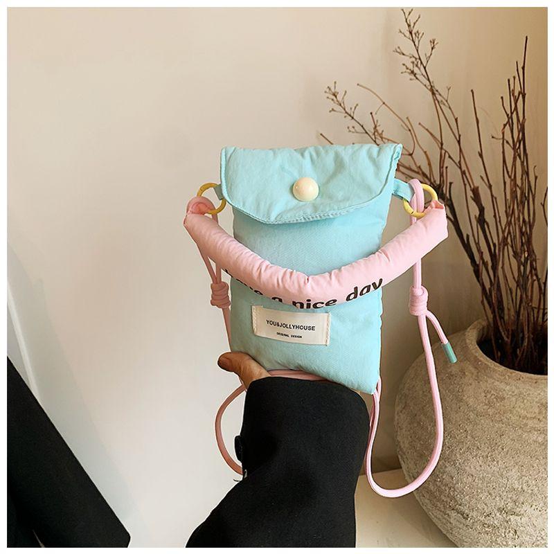 

Mini Cell Phone Small Bag Girls 2025 New Arrival Super Hot All-Matching Messenger Bag Summer Western Style Student Shoulder Small Bag Blue [Collection plus purchase priority delivery]]