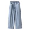 Women's High Waist Tencel Jeans - Spring/Summer Thin, Large Size, Slimming, Versatile Straight Leg, Loose Fit Pants