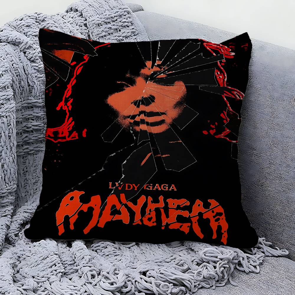 Singer L-Lady Gaga Mayhem Pillowcase Toon Gift Cushion Cover Bedroom Home Sofa Chair Seat Decor Pillow Case