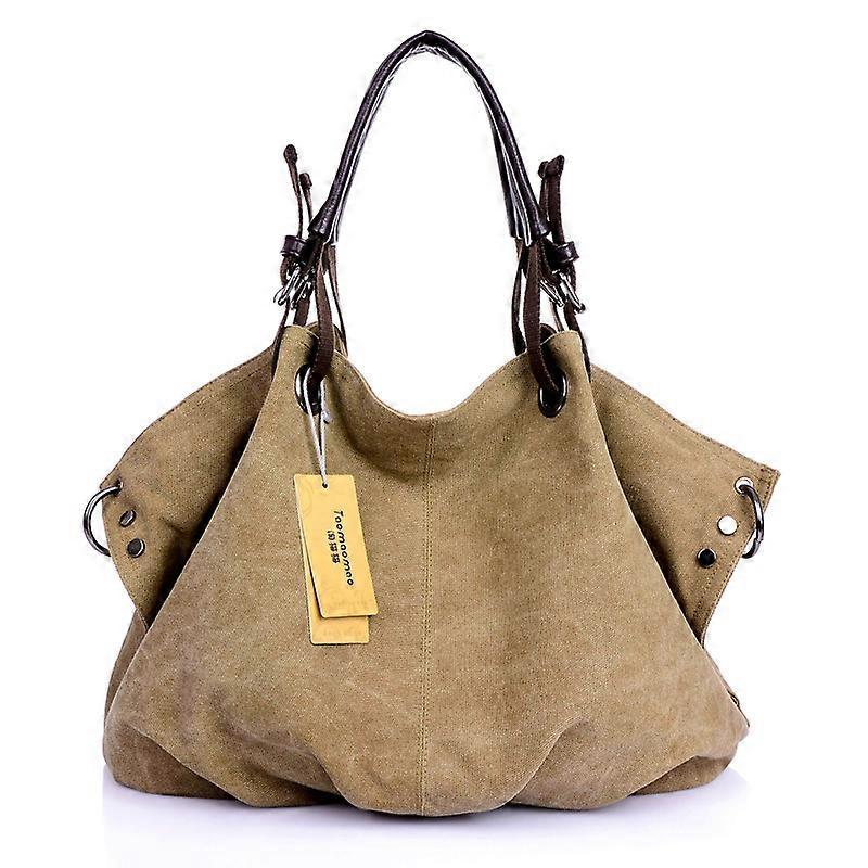 Women Canvas Messenger Bags Female Crossbody Bags Solid Shoulder Bag Fashion Casual Designer Female Handbag Large Capacity Tote