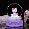 Cute Cartoon Cute Rabbit Sparkling Mini Crystal Ball Night Light Cell Button