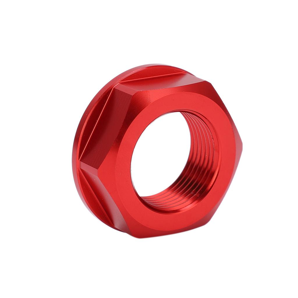 Motorcycle Rear Wheel Axle Nut M22x1.5 Aluminum Replacement for Kawasaki KX125 2003‑2008Red