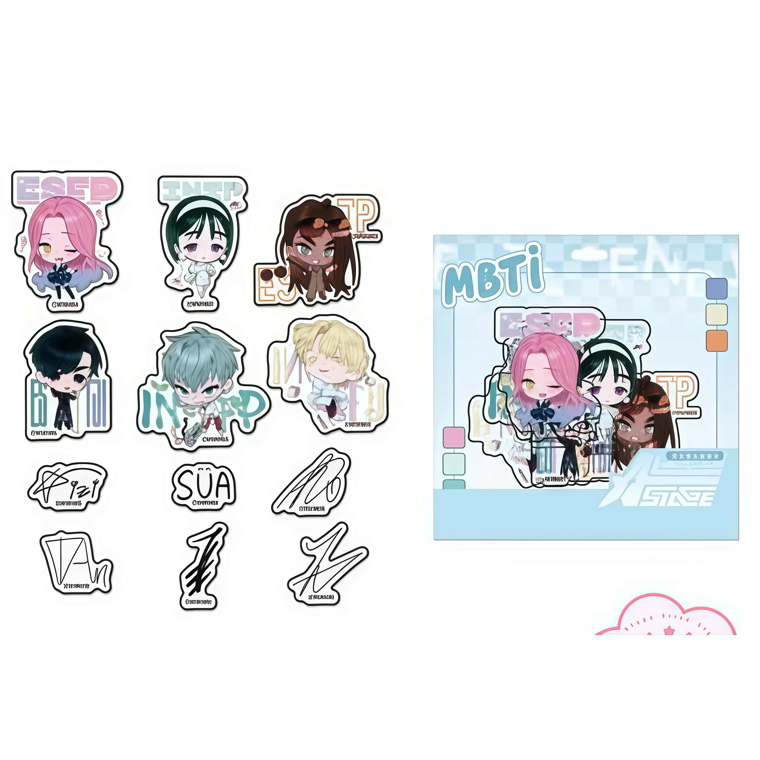 Набор наклеек Alien Stage Новогодний Сезон SD MBTI set