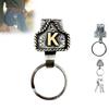 Western Cowboy Letter Keychain, Vintage Handmade Letter  Initial Keychain Clip, Personality Metal Key Chain For Belt