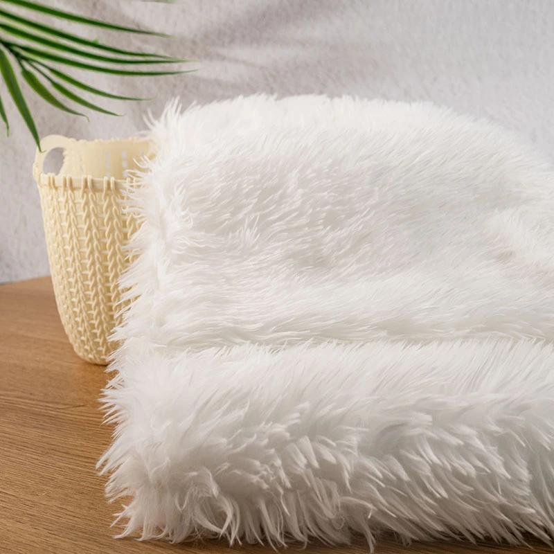 50x160cm Imitation Rabbit Fox Animal Costume Fursuit Fur Plush Fabric Counter Display Background Plush Fabric DIY Handmade