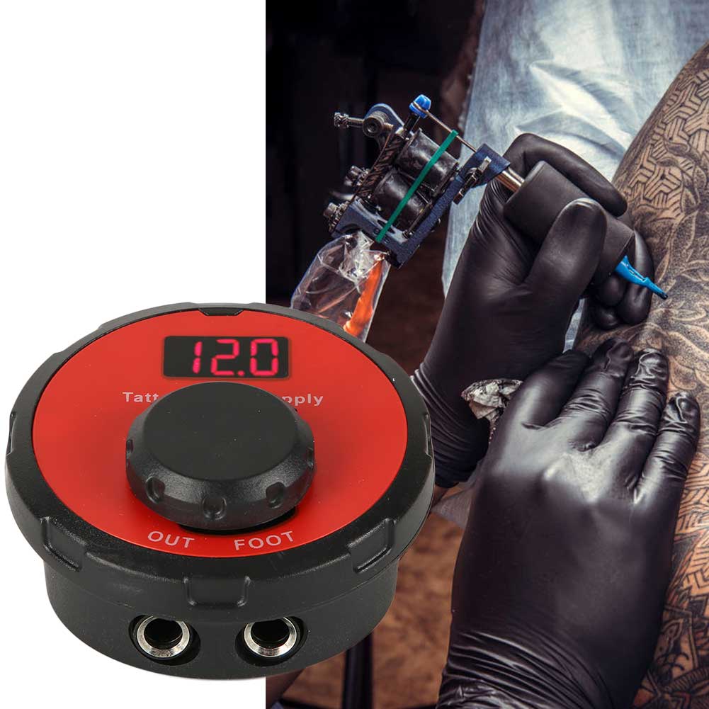 LCD Digital Display Screen Tattoo Machine Power Supply Tattoo Tool