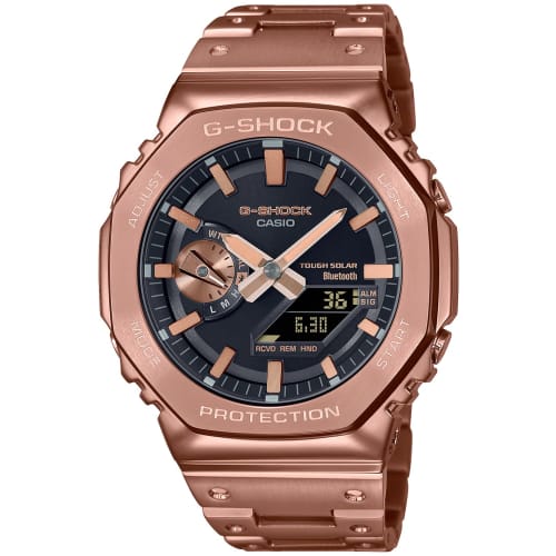 

G-SHOCK Годинник Casio GM-B2100GD-5AJF, Bluetooth, Повністю металевий сонячний, Чоловічий, Рожеве золото