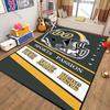 Custom Football Rug, Personalized Carpet with Name Number, Customized Sports Mat for Fans Living Room Bedroom Garden Balcony Mat
