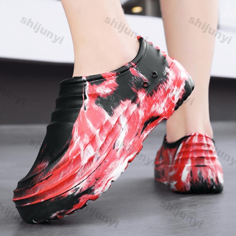 Fashion Men's Platform Sandals 2025 Summer New Fashion Slip on Sports Casual Shoes Outdoor Lightweight Comfortable Breathable Slippers