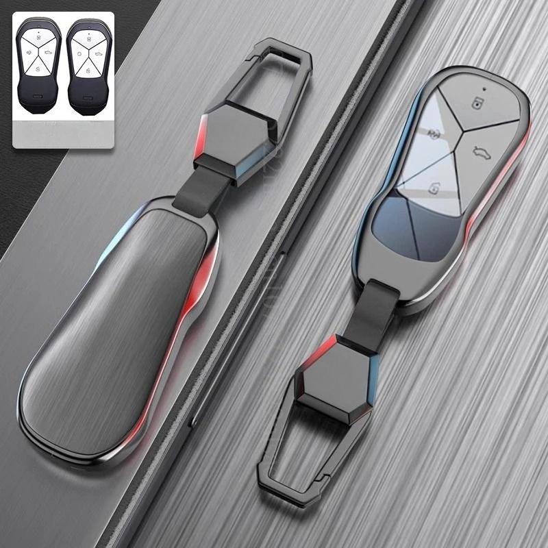 Nový kryt pouzdra na klíče od auta ze slitiny zinku a kůže, chránič klíčenky pro Xpeng G6 P5 P7 G9 G3i, autodoplňky do interiéru