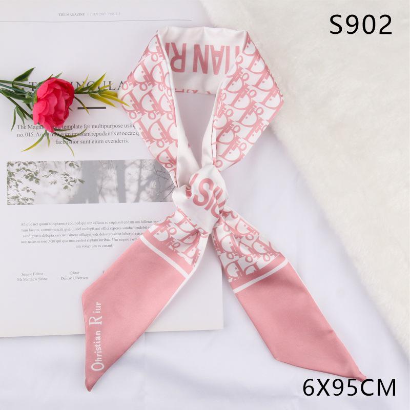 Versatile Vintage Silk Scarf: Hair Tie, Headband, Bag Accessory