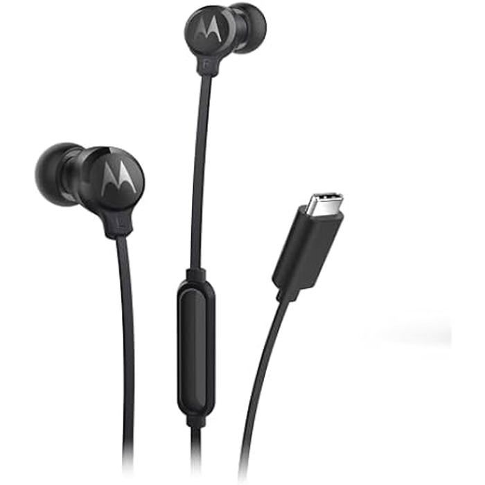 Écouteurs - MOTOROLA - Earbuds 3C-S - Noir - USB-C - Résistant À La Transpiration