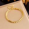 Gold Phoenix Tail Chain Bracelet For Women Dainty Jewelry
