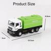 1:32 City Road Sweeper Garbage Truck Model Car Toy Alloy Diecast Music Light Door Opened Pull Back Toys Collection Birthday Gift