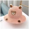 2--8 Years Old Children Cute Visor Hat Big Brim Summer Boys Hat Beach Girls Bucket Hat Straw Hat