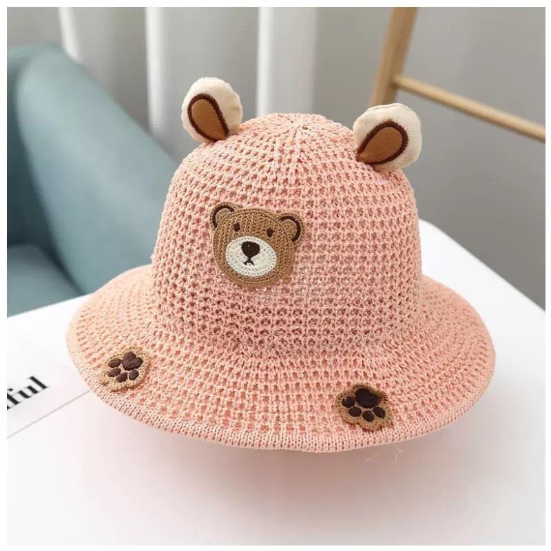 2--8 Years Old Children Cute Visor Hat Big Brim Summer Boys Hat Beach Girls Bucket Hat Straw Hat