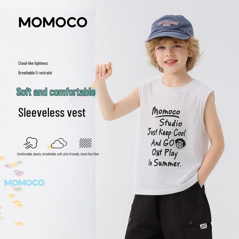 MOMOCO Boys Sleeveless Vest T-Shirt 110