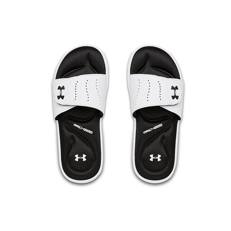 Under Armour Ignite 9 Slide White Women Sneakers Black 3022717-100