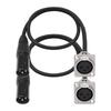 Confortável XLR Tipo Solda D XLR Fêmea para Patch de Palco e Caixas de Chão Pacote com 2 Passagem, Macho, Caixas, Painéis, (Preto)