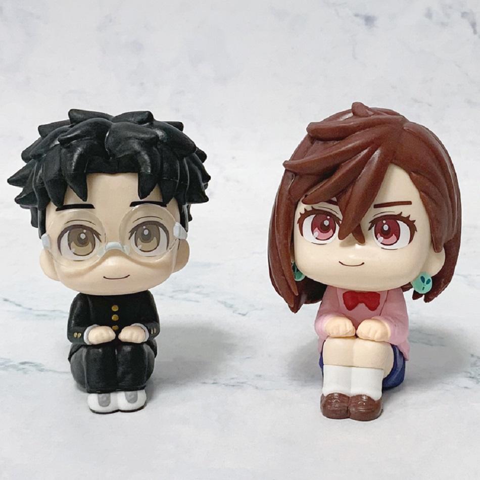 Neue DAN DA DAN Mini Q-Version Figur Ayase Momo Takakura Ken Anime Peripherie Spielzeug Desktop Auto Ornamente PVC Modell Weihnachtsgeschenk