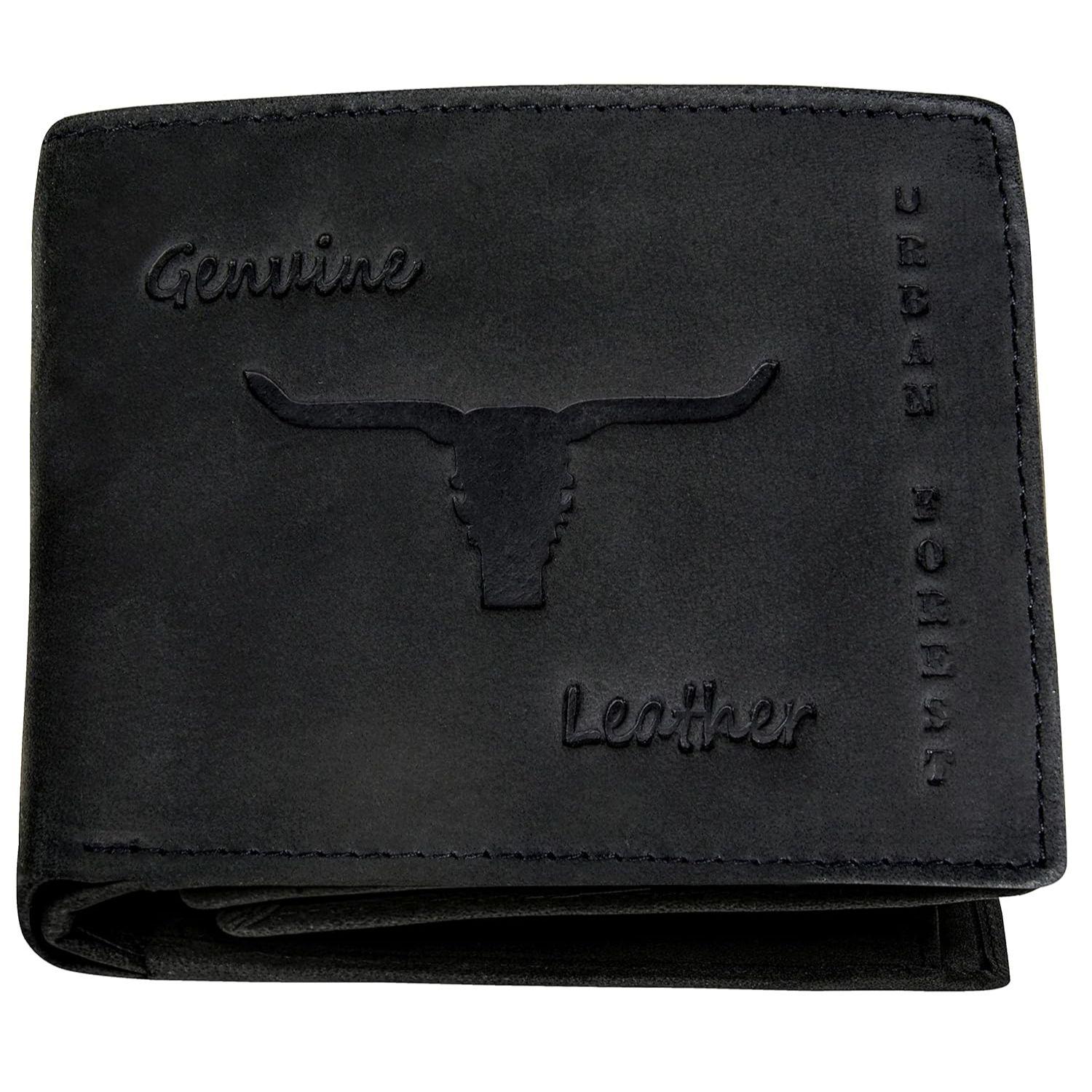 

Мужской кожаный кошелек Zeus Vintage Bi-Fold, 6 отделений для карт