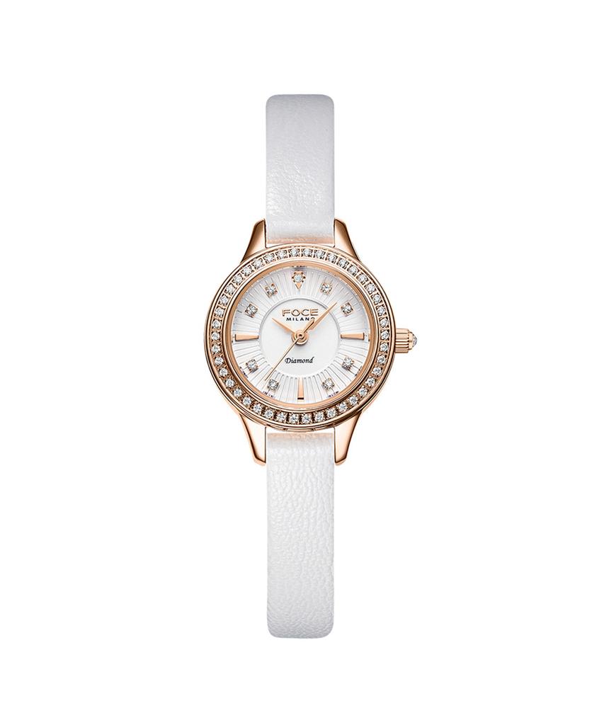 Pocheleidi 23Mm Women'S Diamond Leather Watch Fm1928L-Rg