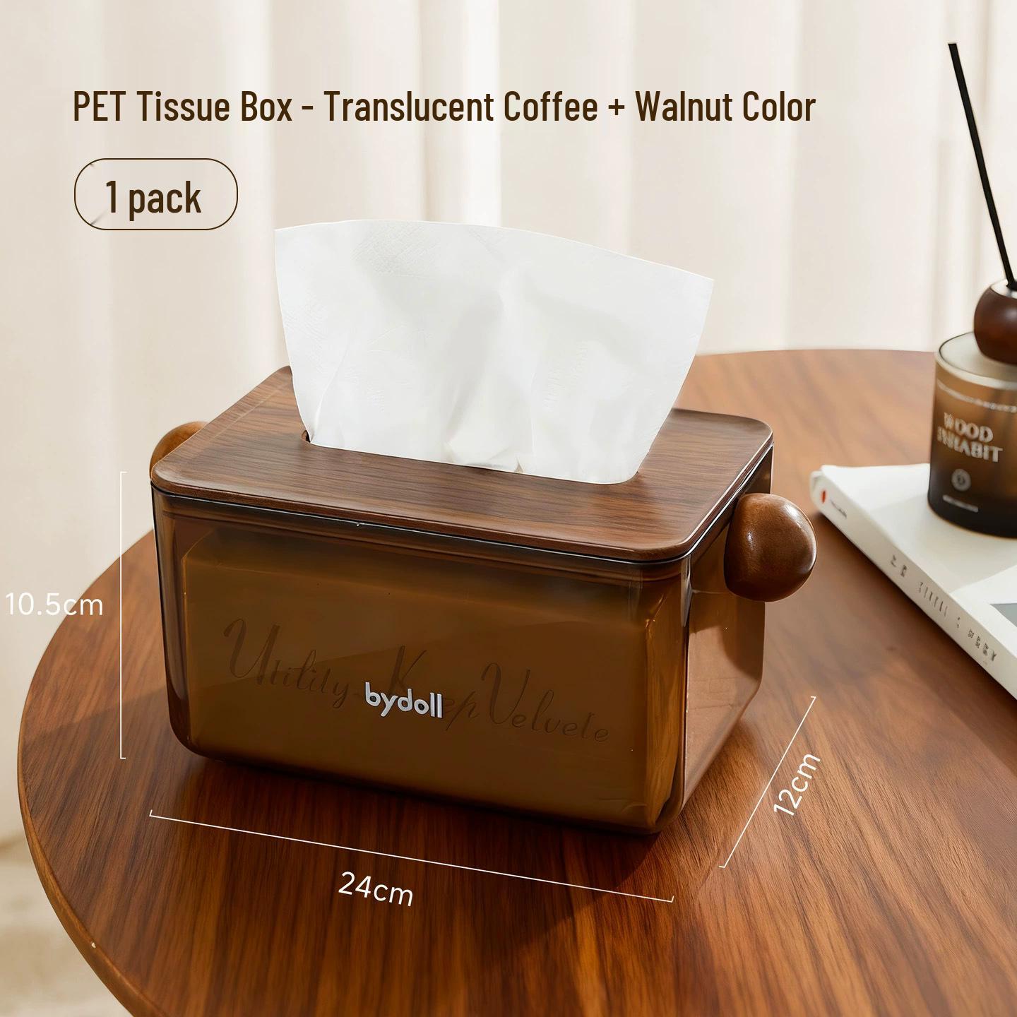 Retro Style Spring-Loaded Tissue Box for Living Room or Bedroom - Light Luxury Feel