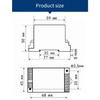 Three Phase AC Voltage Transmitter ZA-3U Voltage Signal Detection Isolation Converter Sensor Multiple Input Multiple Output