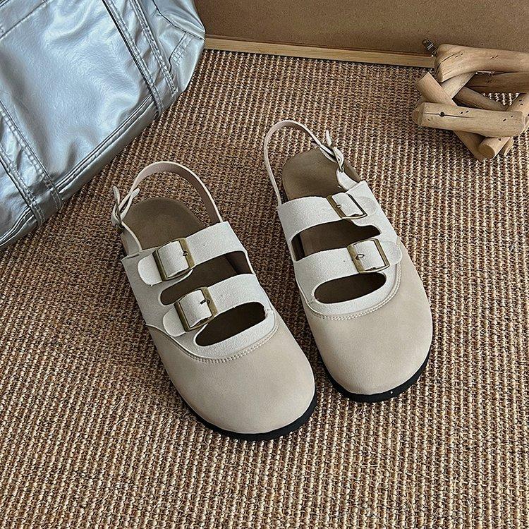 

Baotou sandals women s new summer wear in 2025 Boken French versatile skirt platform fashion casual shoes 40