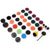 37PCS Drill Brush Attachments Set Scrub Pads and Sponge Power Scrubber Brush Polishing Pad for Home