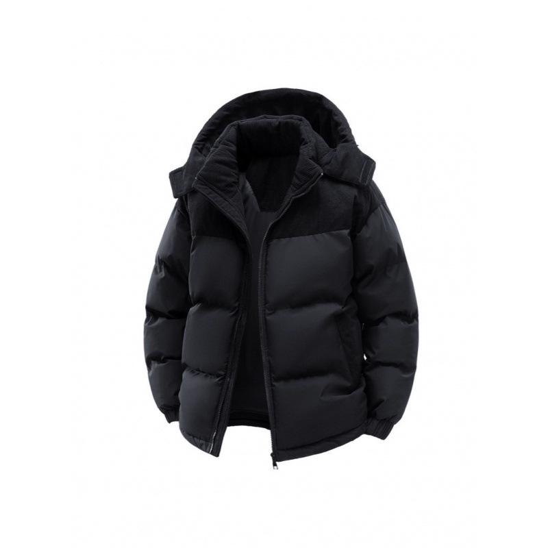 

Men s Winter Thickened Hooded Puffer Jacket with Detachable Hood S хакі