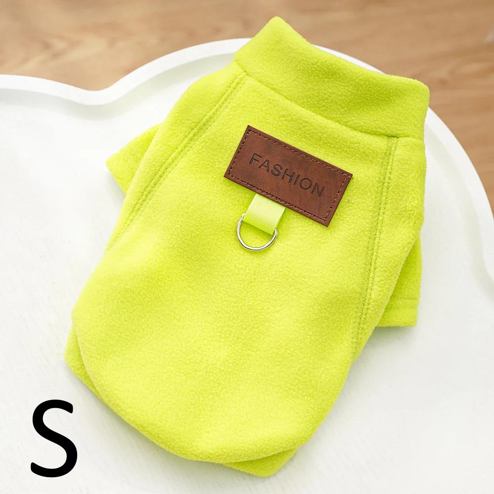 Winter Solid Color Pet Hoodie Soft Pullover Sweatshirt Fashion Warm Clothes For Small Dogs Puppy Chihuahua Cats Pet Apparel Accessories