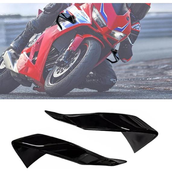 

For CBR650R cbr650r 2025 2024 2023 2022 2021-2019 Accessories Motorcycle Fixed Wind Wing Side Spoiler Fairing Kit Aerodynamic Side Wing Deflector чёрный