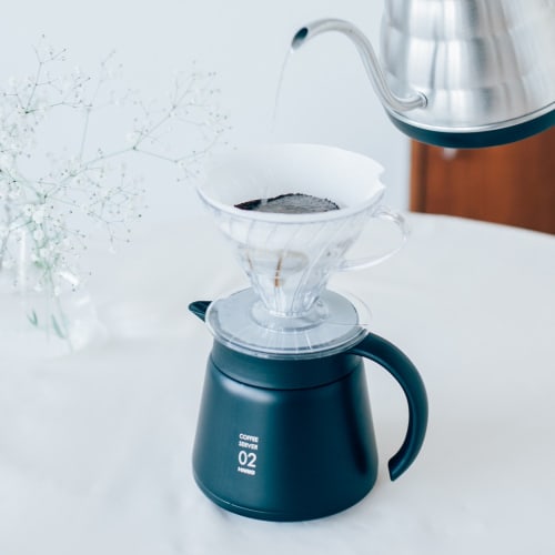 HARIO V60 Thermal Stainless Steel Server Black 800 VHS-80B