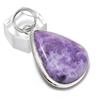 Lepidolite Stone Gemstone Handmade 925 Sterling Silver Gift Pendant 2.05" n0W33