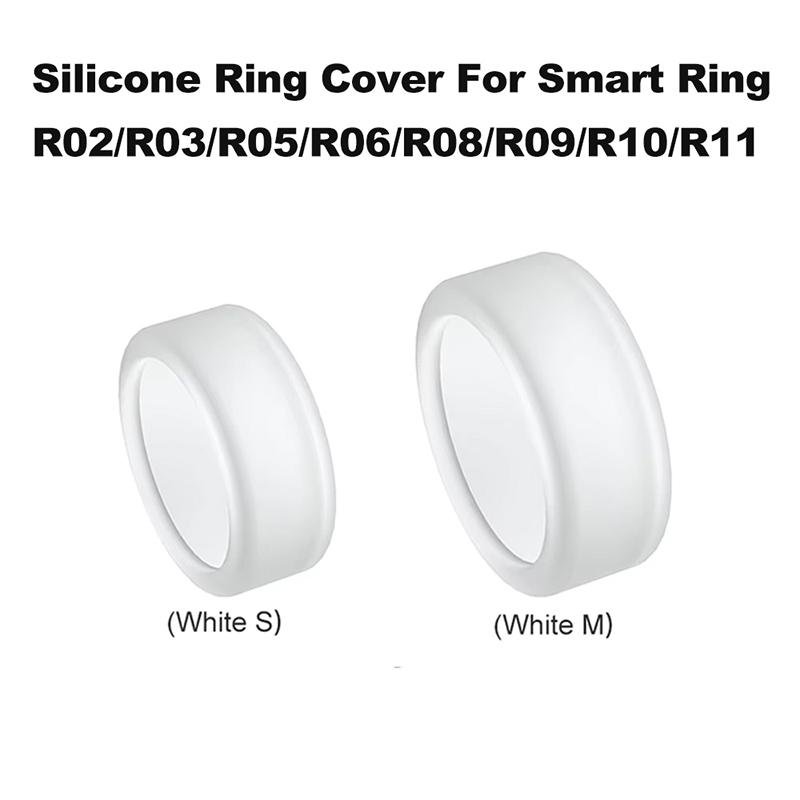 Silicone Cover for Smart Ring R02/R03/R06/R08/R09/R10/R11 , Smart Ring Anti-Scratch Soft Protective Case