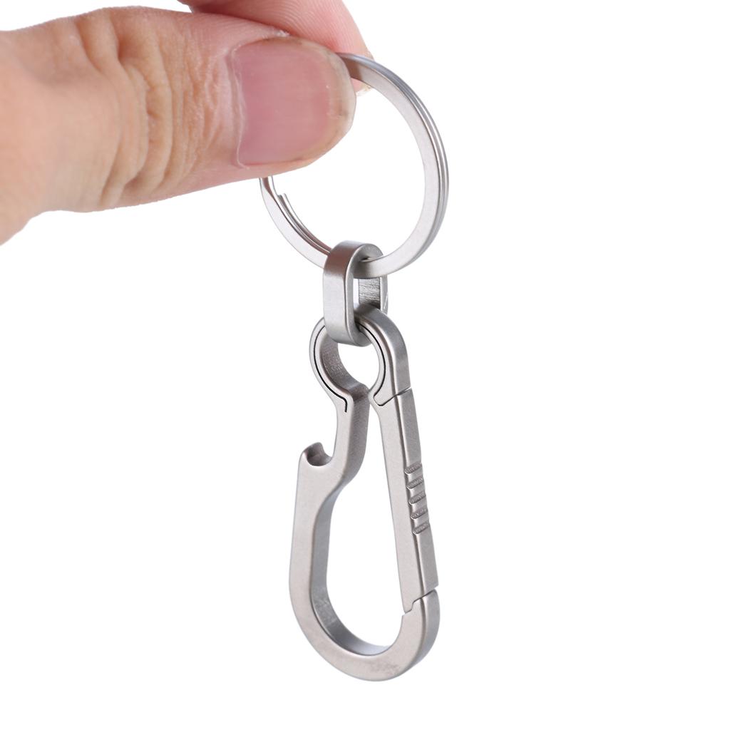 Quick Releases Keychains Heavy Duty Belt Clips Key Holder with Bottle Opener Titaniums Alloy Keychains Carabiner Clip