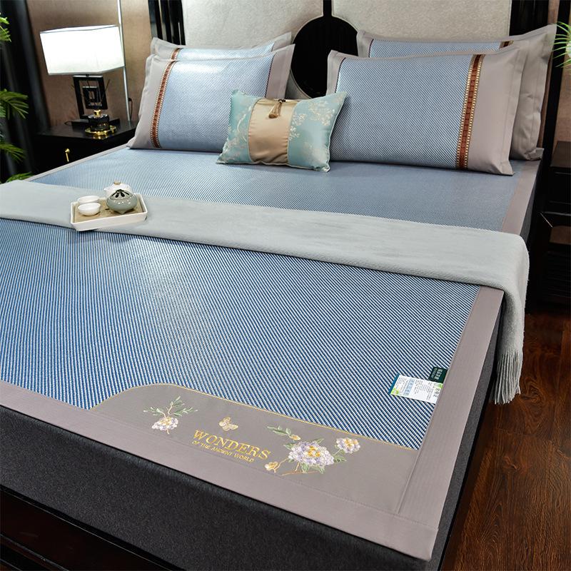 Summer Double-Sided Ice Rattan & Bamboo Cooling Mat